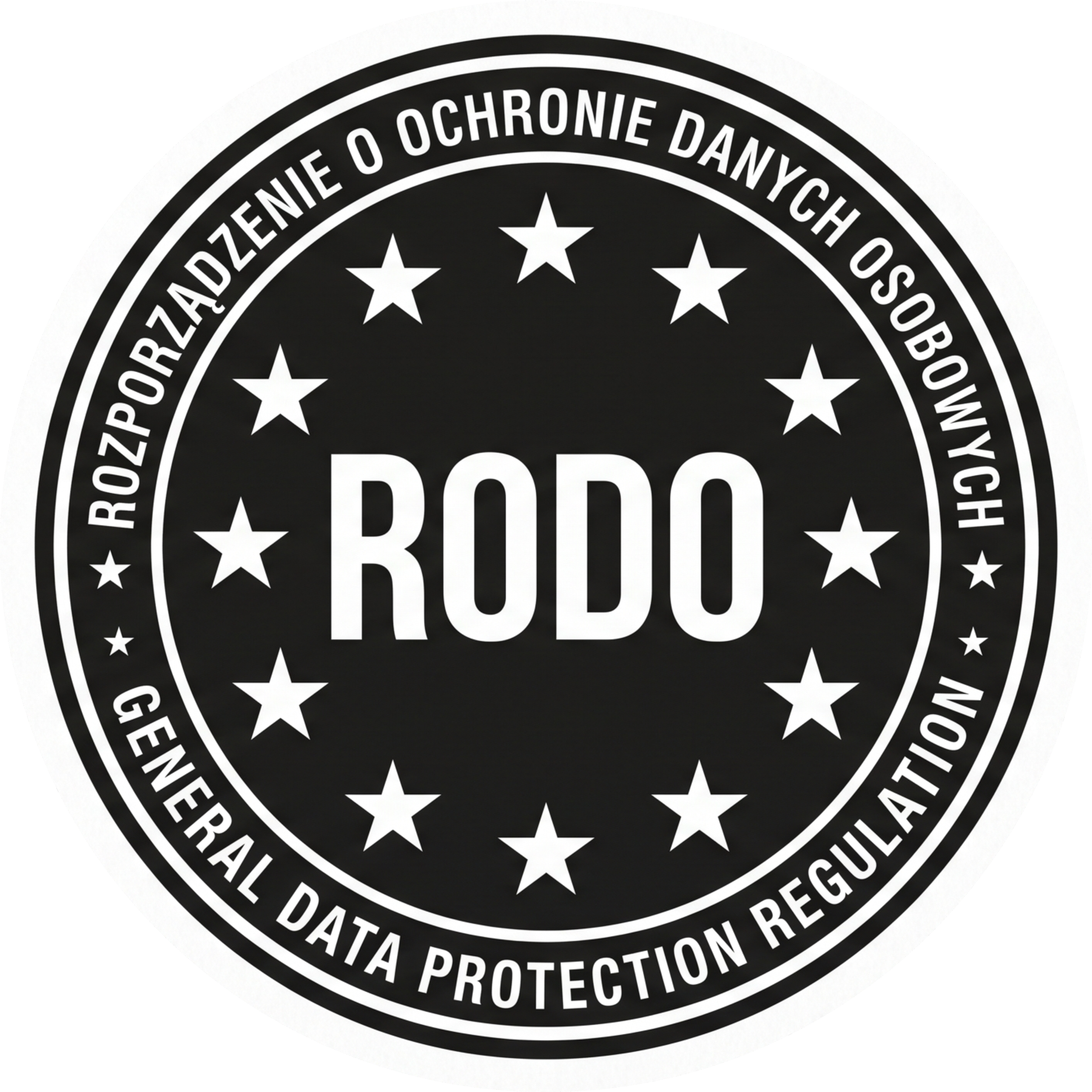 Grafika pieczęci RODO — bezpieczne przetwarzanie dokumentów klientów w serwisie ETHI-LEX.