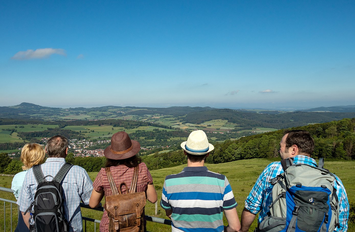 Gruppe an der Aussichtskrone
