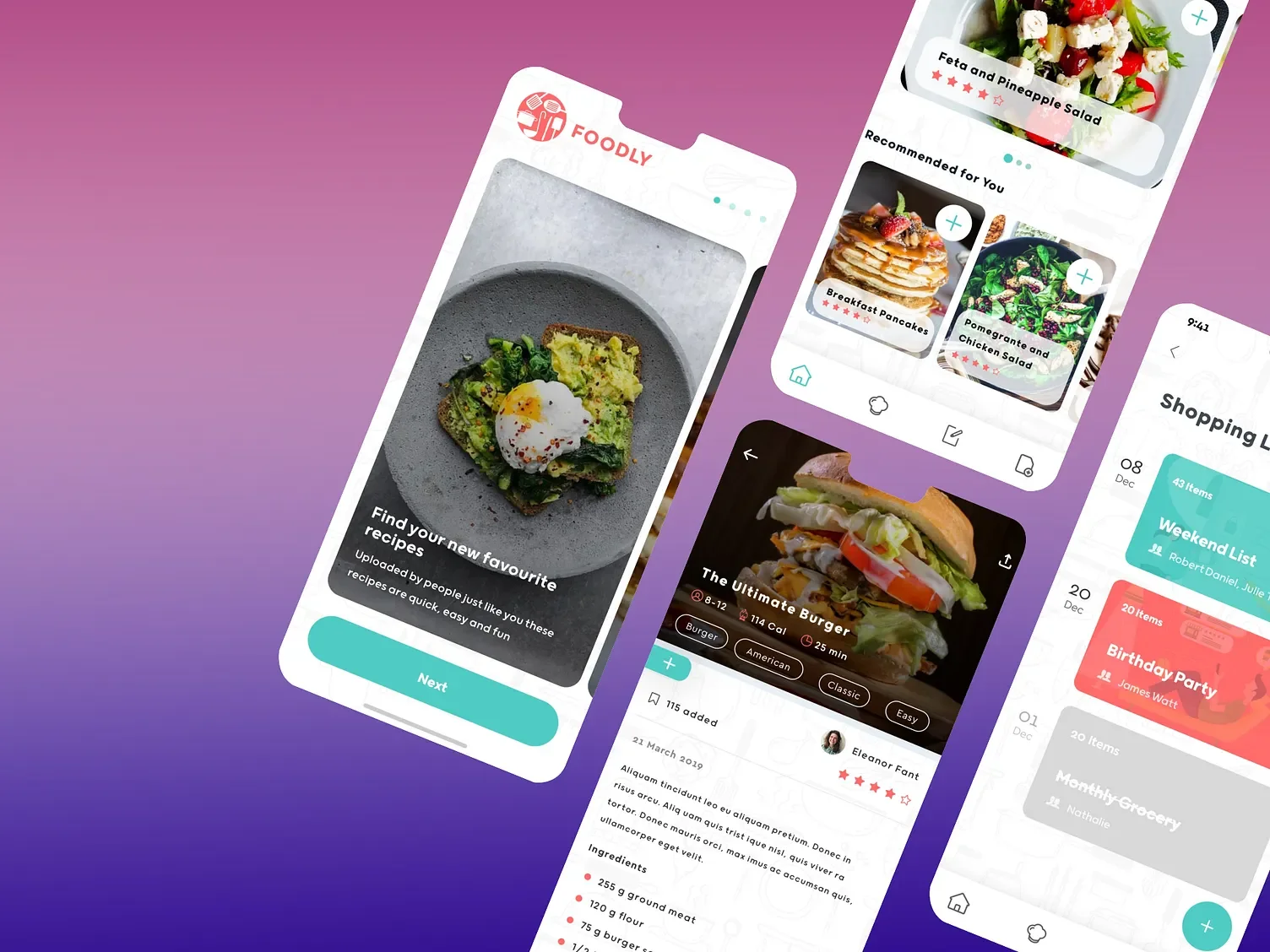Foodly - an app dedicated to making storing and retrieving recipes quick, easy and intuitive