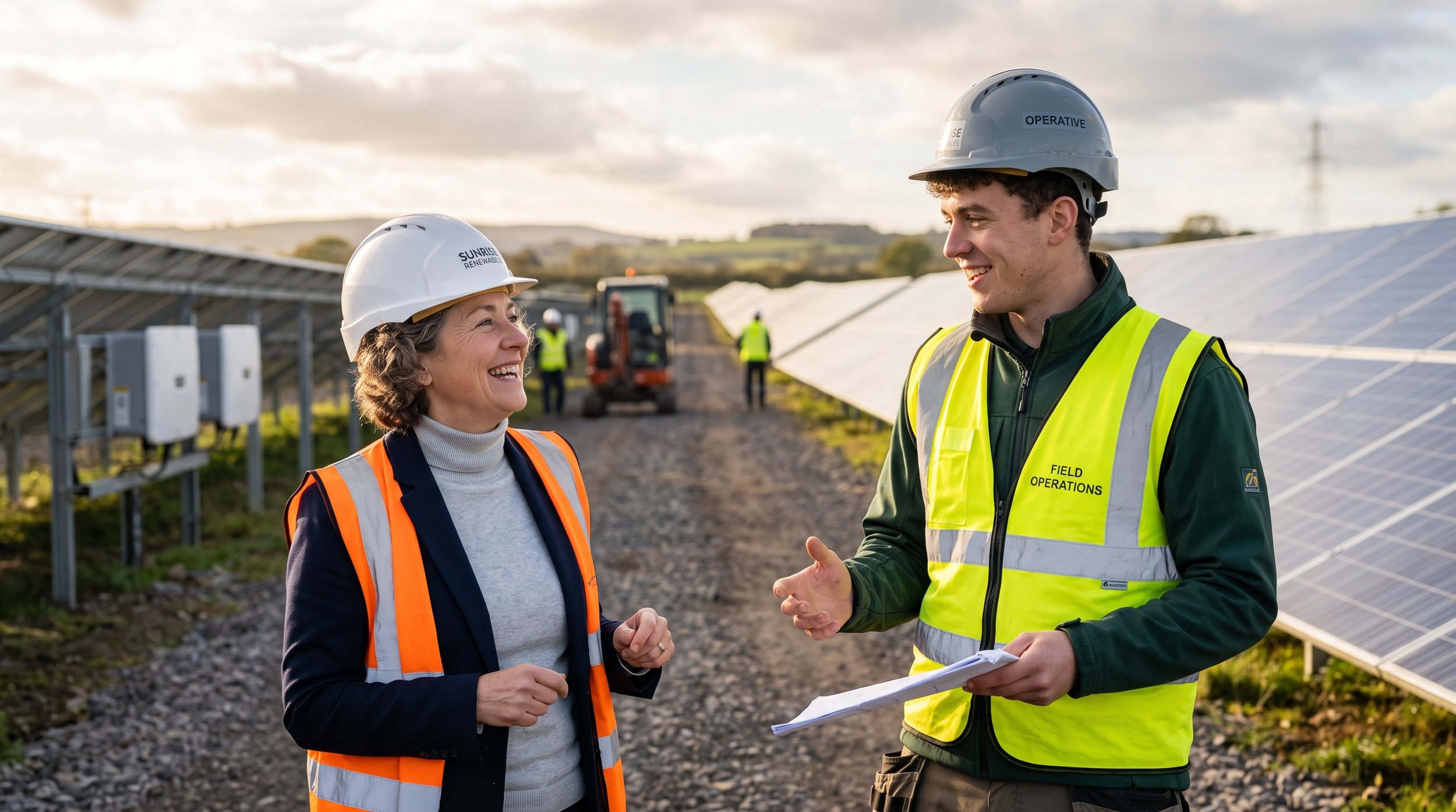 Sustainable energy infrastructure partners delivering their narrative.