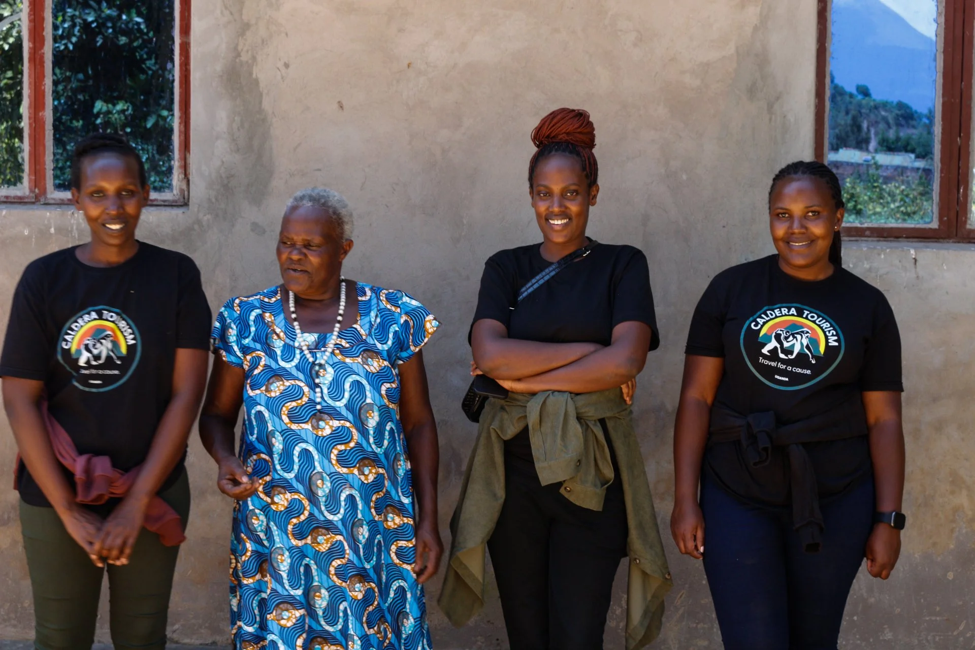 All female team of coffee farmers and tourism providers at Uganda