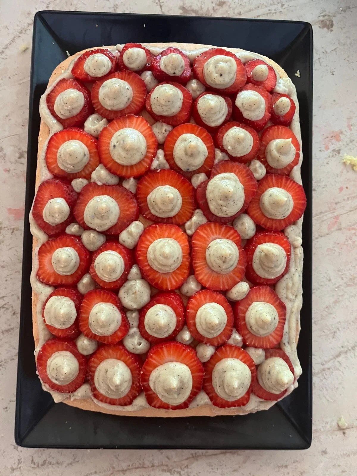 Fraisier fait maison.