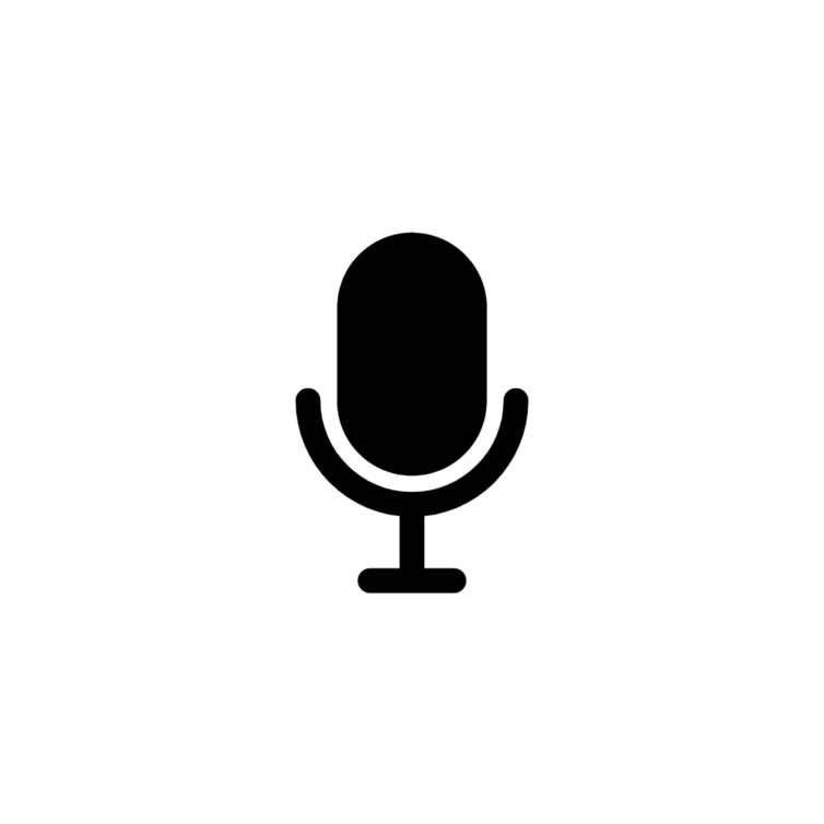 Icon of a microphone.