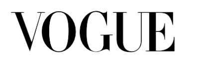 Vogue magazine logo in black and white
