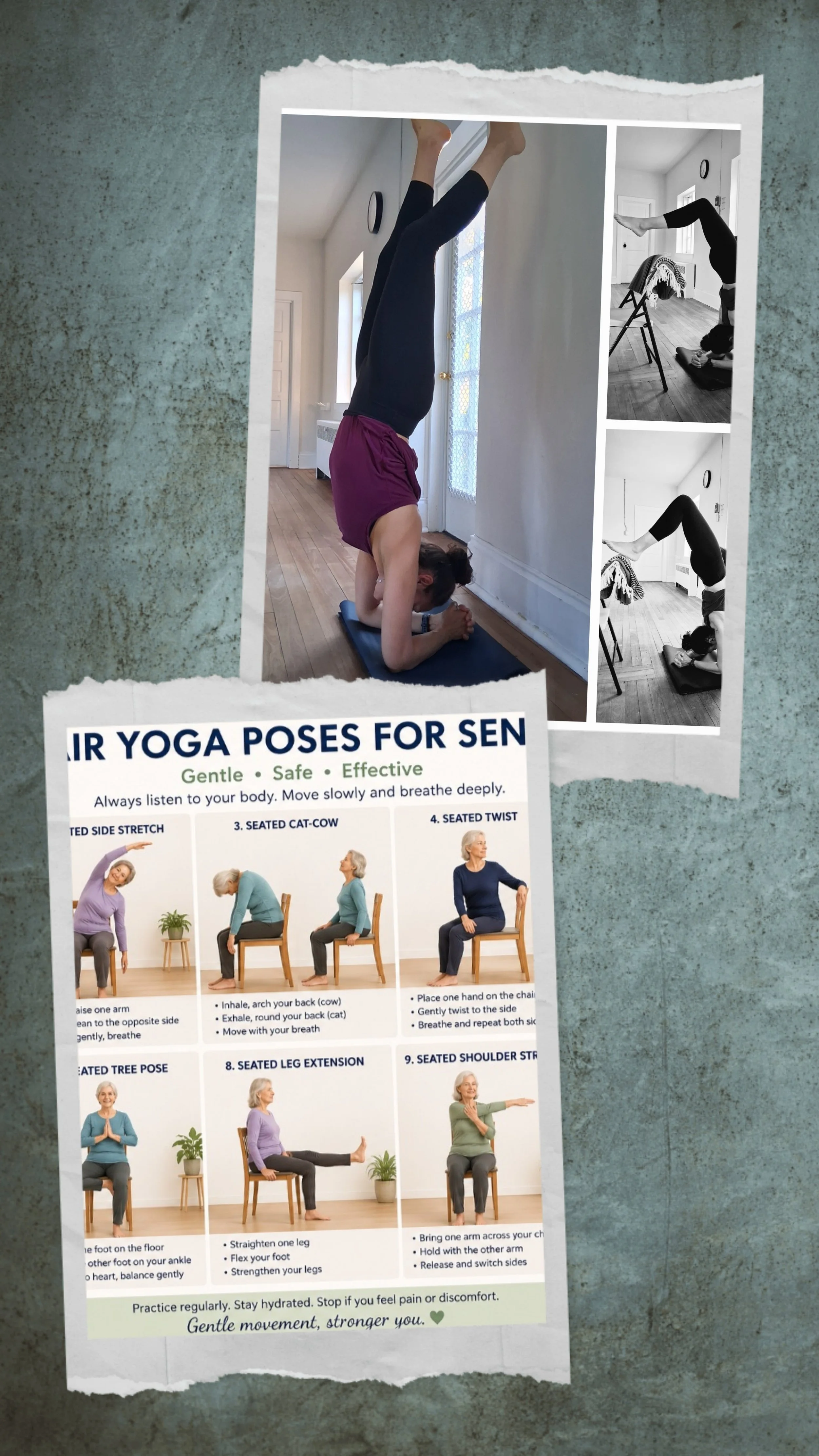 Yoga with chair for seniors …