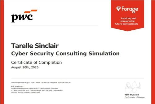Forage PWC Cyber Security Certificate