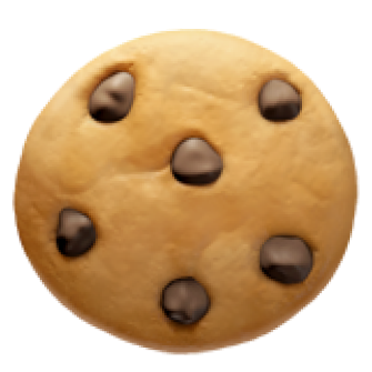 Un biscotto con gocce di cioccolato.
