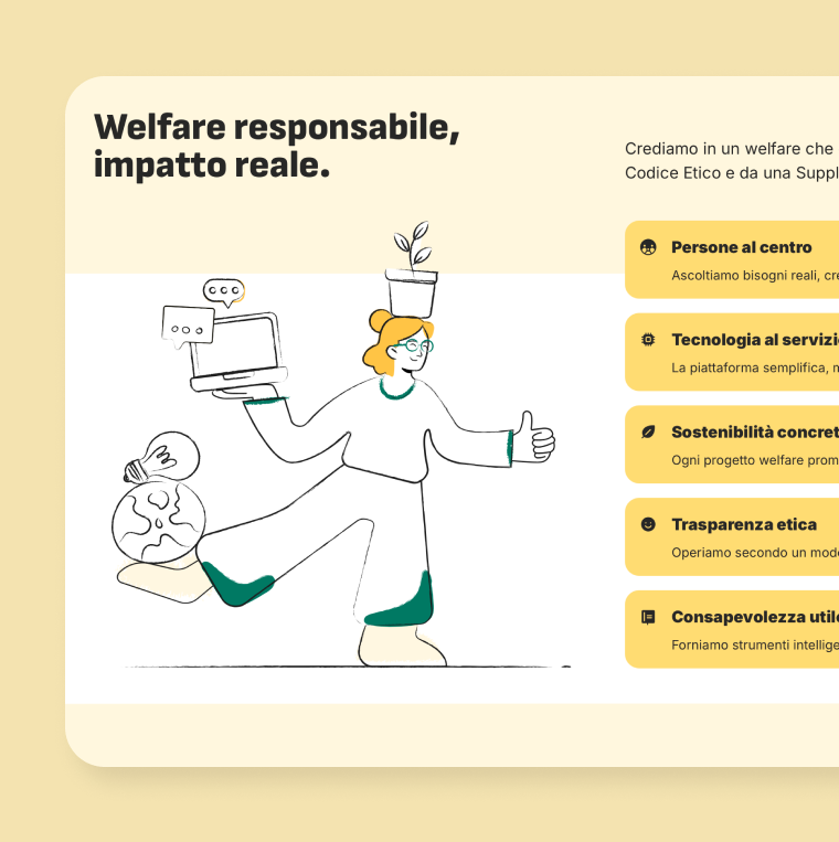 sito web con illustrazioni personalizzate
