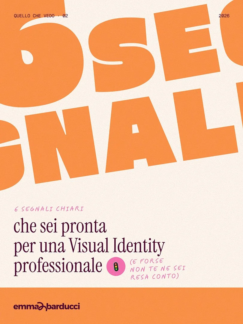 Copertina di una rivista con un titolo grande in arancione e testo in nero e rosa, con dettagli sul numero e l'autrice.