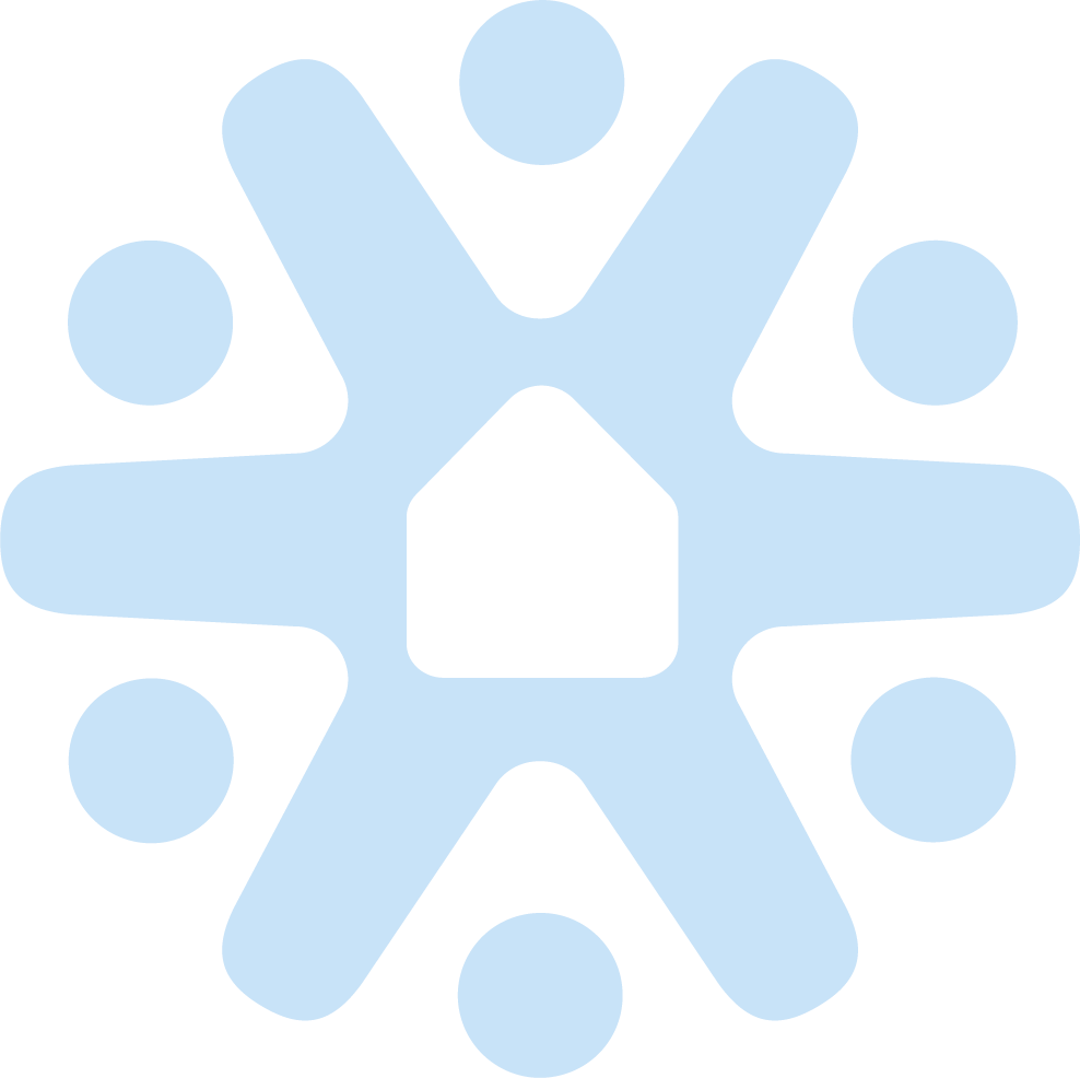 lintel trust icon in light blue