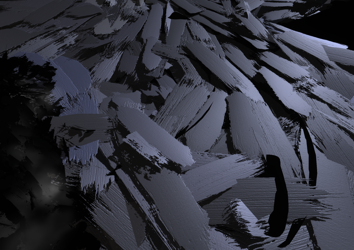 Materiality IV, 2020. Virtual reality environment created using Google Tilt Brush.