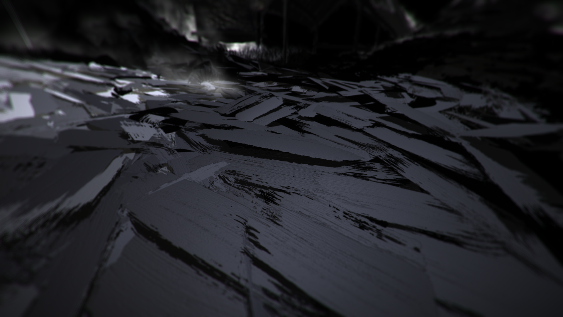 Materiality II, 2020. Virtual reality environment created using Google Tilt Brush.