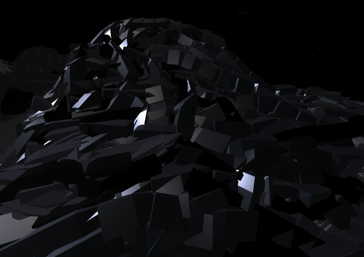 Materiality III, 2020. Virtual reality environment created using Google Tilt Brush.