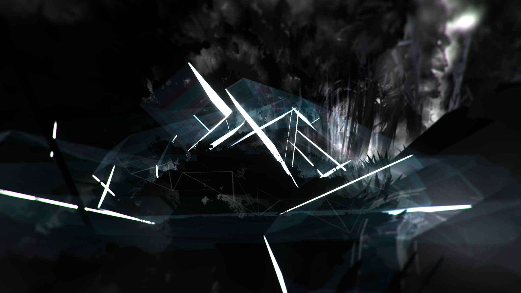 Disruption II, 2020. Virtual reality environment created using Google Tilt Brush.