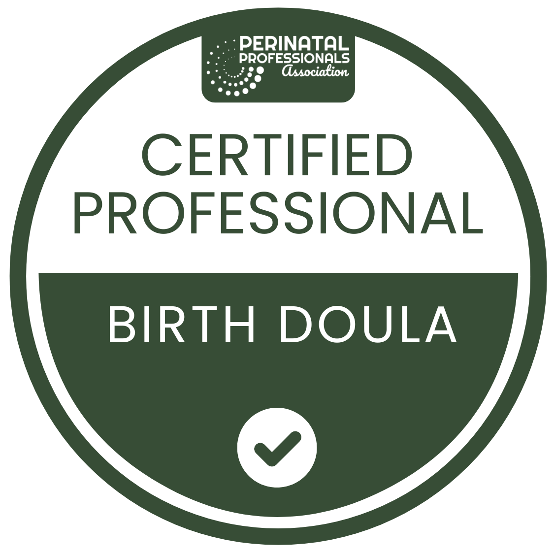 Certified Birth Doula badge