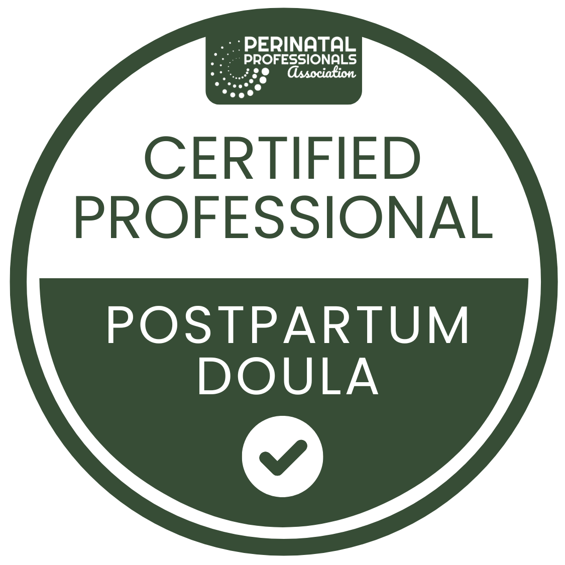 Certified Postpartum Doula badge