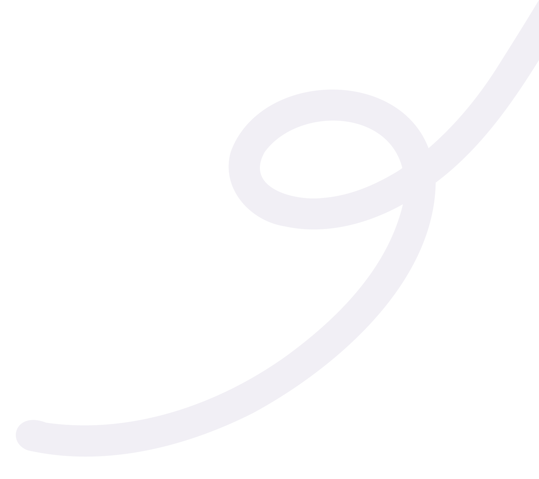 Curve illustration in a light purple.