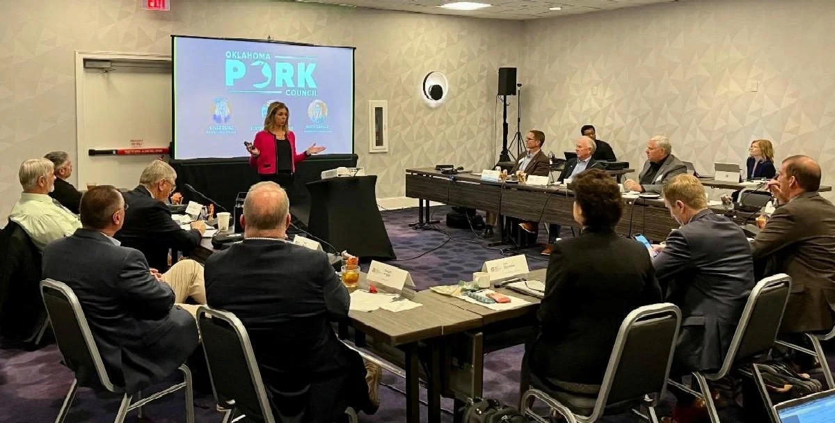 Oklahoma Pork Presents to NPPC Board