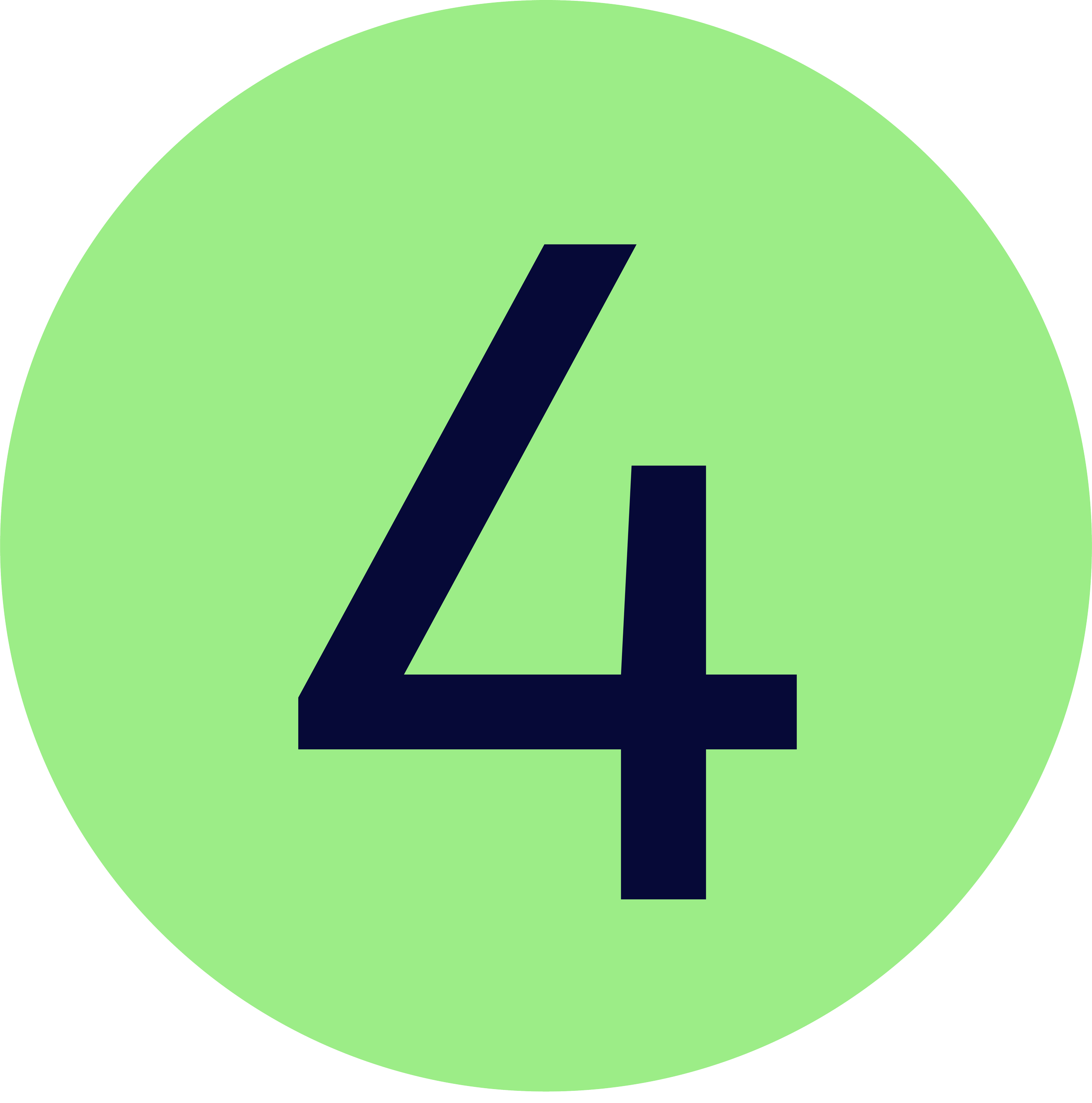 Number four in a green circle.