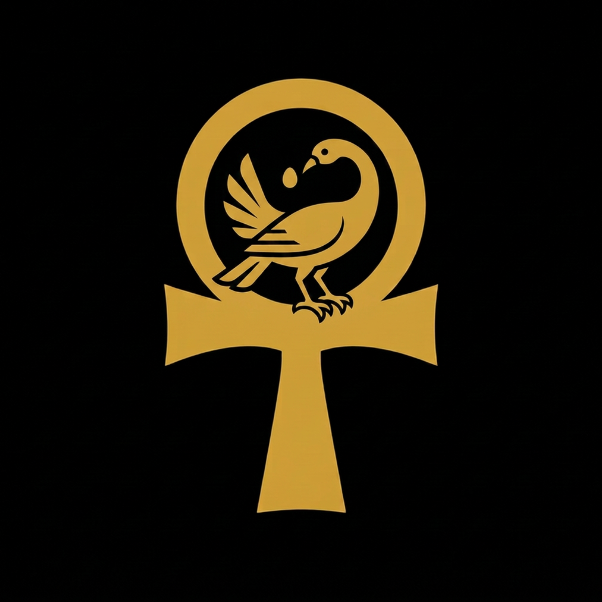 Logo of the movie 'Bugsy Malone' with a yellow cartoon pigeon inside a yellow circle on a black background.