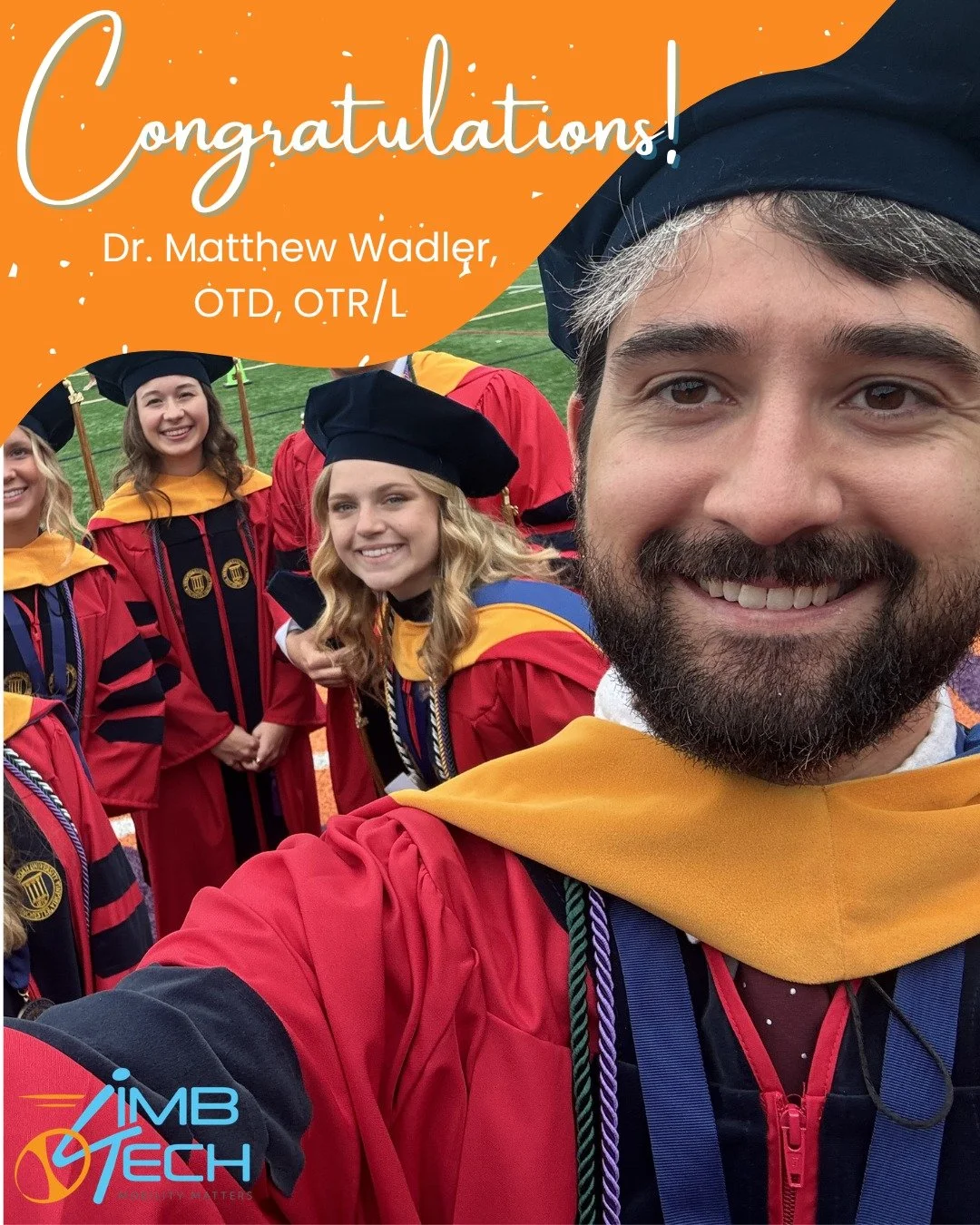 🎓 Congratulations, Dr. Matthew Wadler, OTD, OTR/L! 🎓
The LimbTech family couldn't be prouder. We had the privilege of having Matthew as a fieldwork student, and from day one he stood out for his work ethic, integrity, and genuine care for his patie