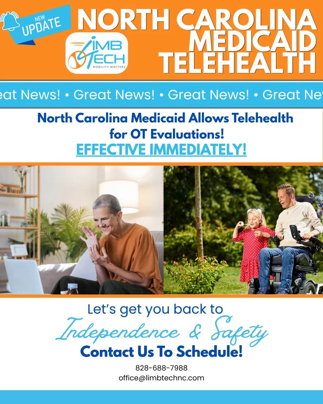 🎉 BIG NEWS for our North Carolina families! 🎉

After years and years and YEARS of advocacy, waiting, and pushing for change, NC Medicaid is allowing telehealth again! 🙌

AND&hellip; there&rsquo;s even more exciting news! 🎉 Private therapy compani
