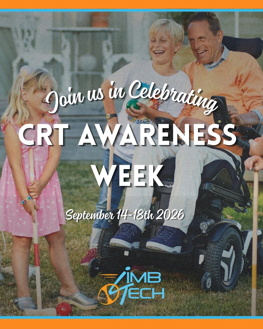CRT Awareness Week starts tomorrow! 🎉

Complex Rehab Technology changes lives, and this week, we're celebrating everyone who makes that possible: the ATPs, clinicians, suppliers, students, and patients who make up this incredible space.

Starting Mo