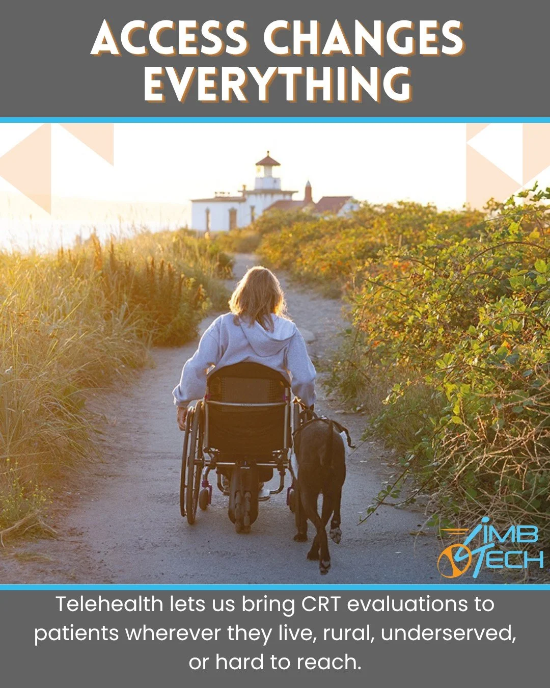 Day 4 of CRT Week: Access + Advocacy. 🧭

Access to CRT shouldn't depend on where you live. Telehealth lets us bring qualified evaluations straight to patients in rural and underserved communities, the same quality of care, no matter the zip code.

R
