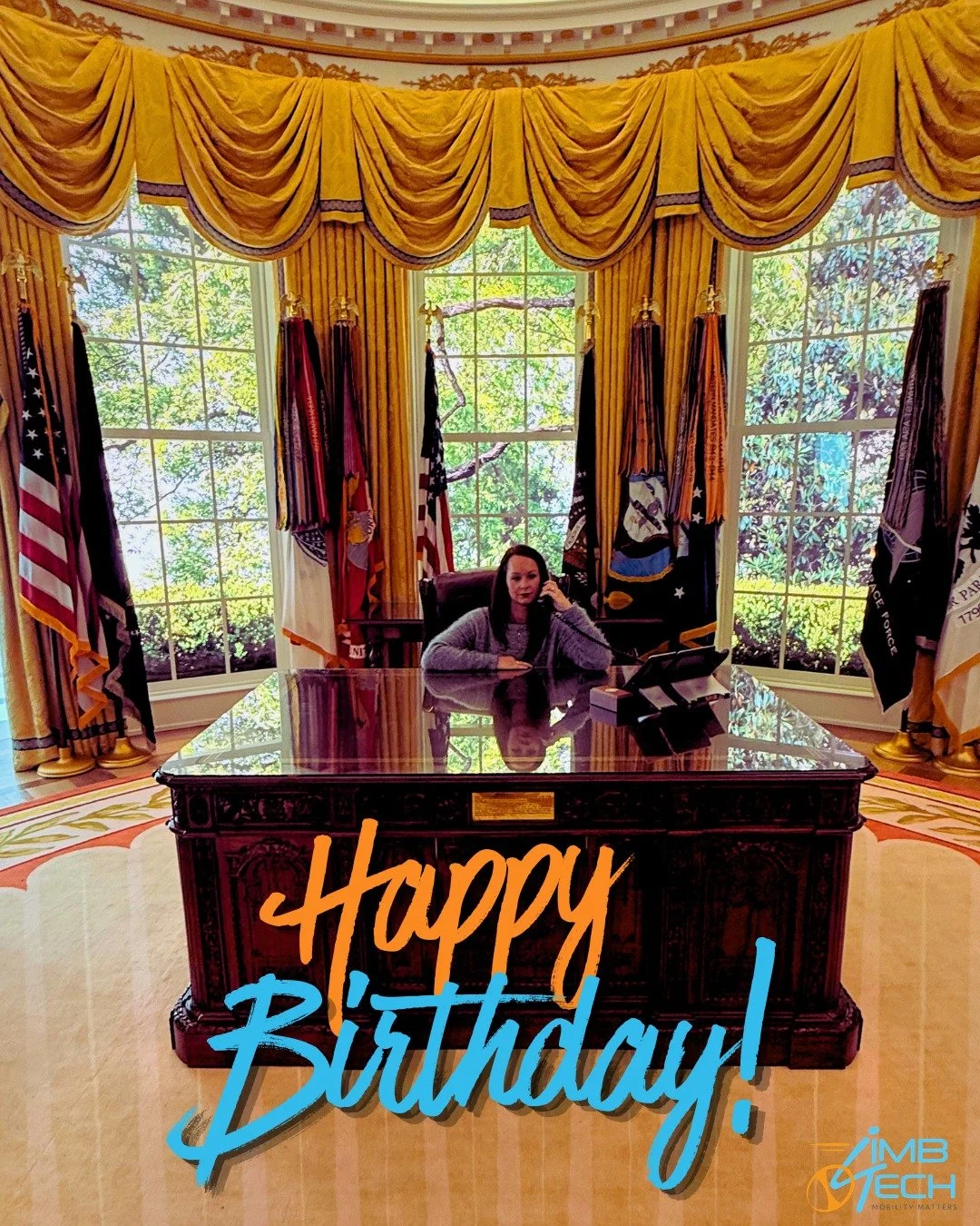 Out of office... or in? Either way, today&rsquo;s agenda has one item: celebrate Amy! 🎉 

Happy Birthday from all of us at LimbTech! 🎈🥳

#HappyBirthday #LimbTech #WashingtonDC #AdvocateForOccupationalTherapy #WhyChooseOT