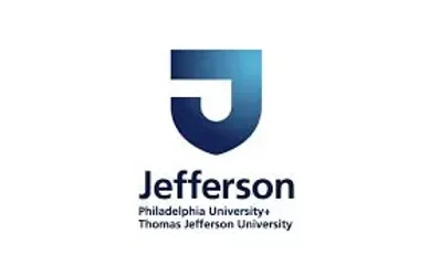 Jefferson logo with a stylized 'J' and text for Philadelphia University and Thomas Jefferson University.
