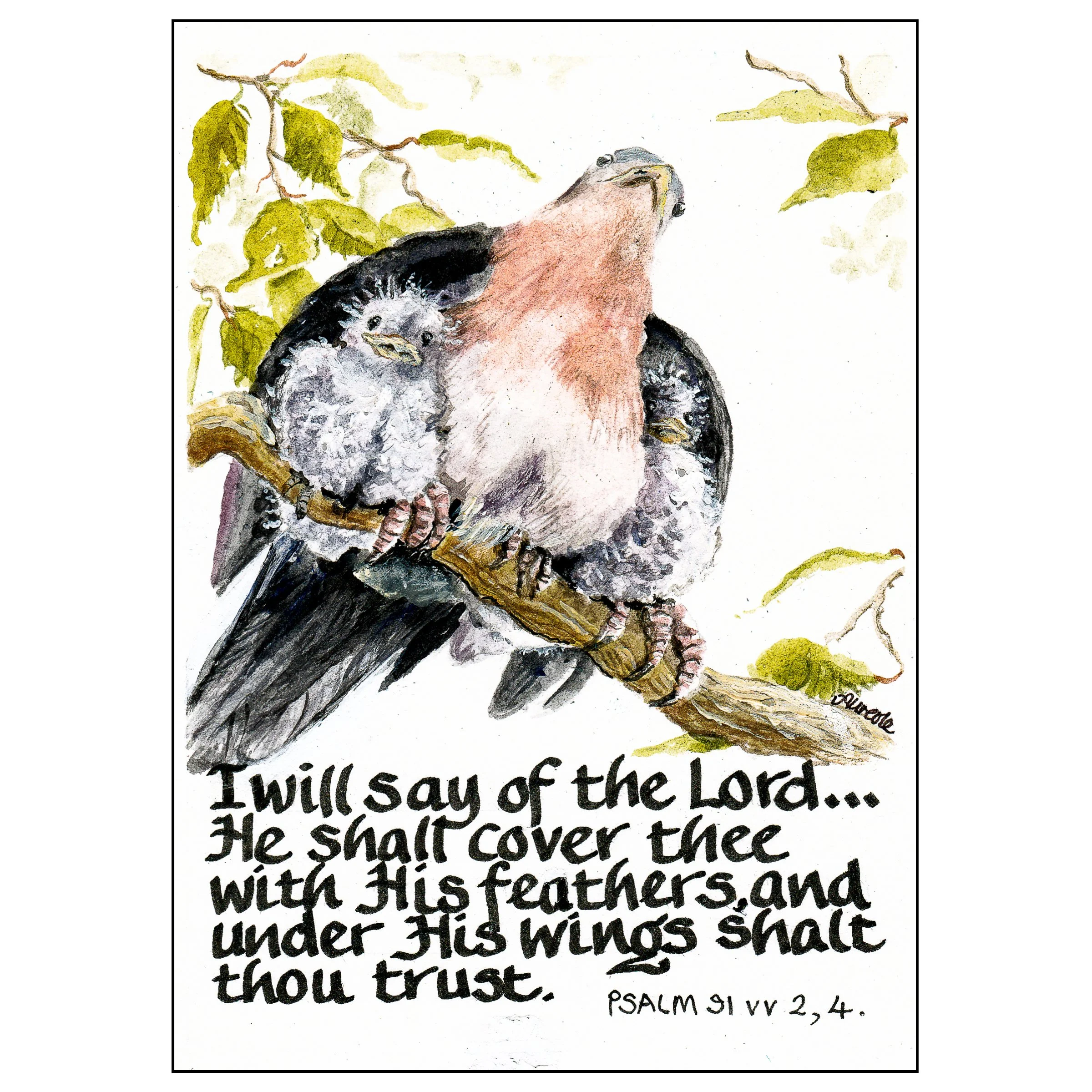 Under his wings