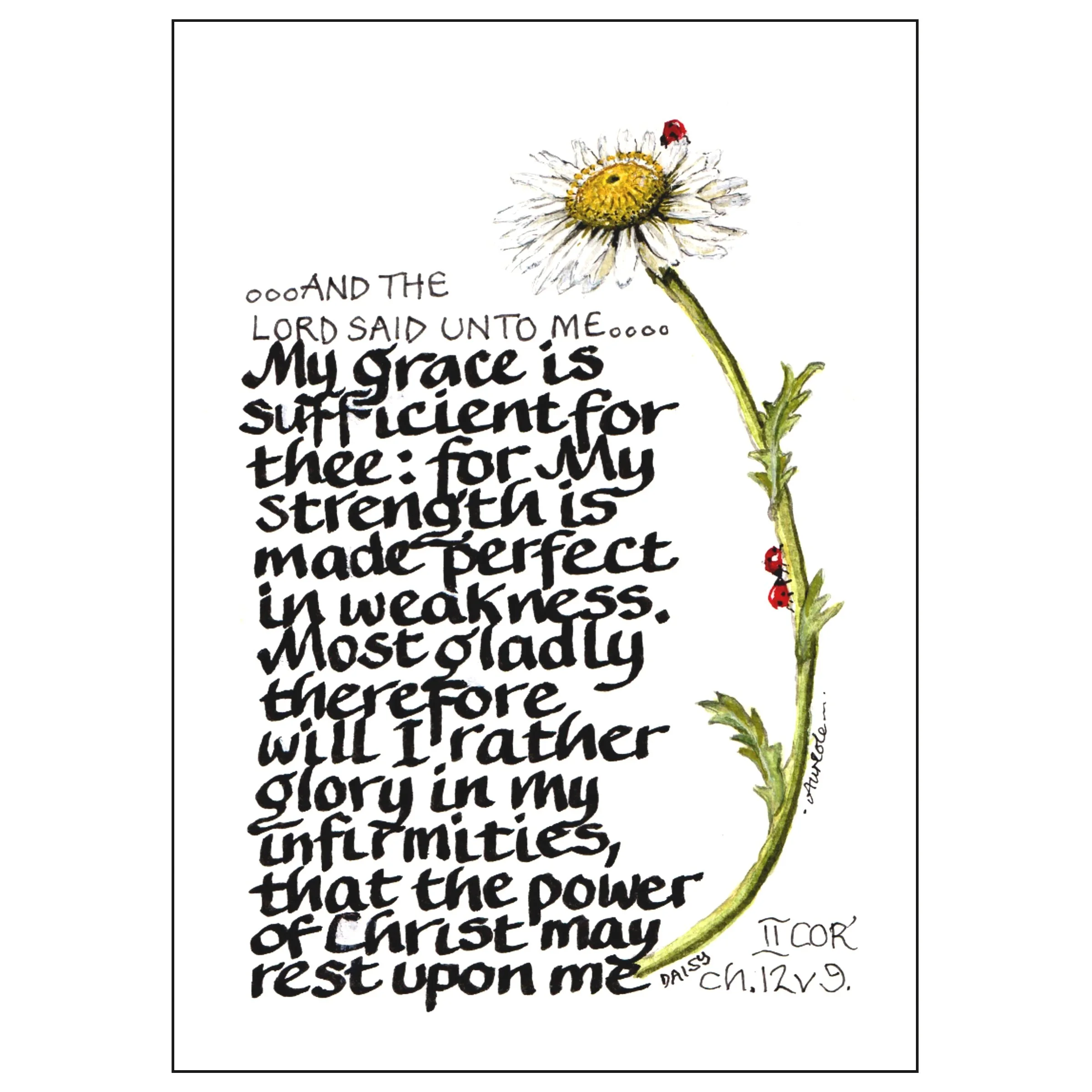 My grace is sufficient