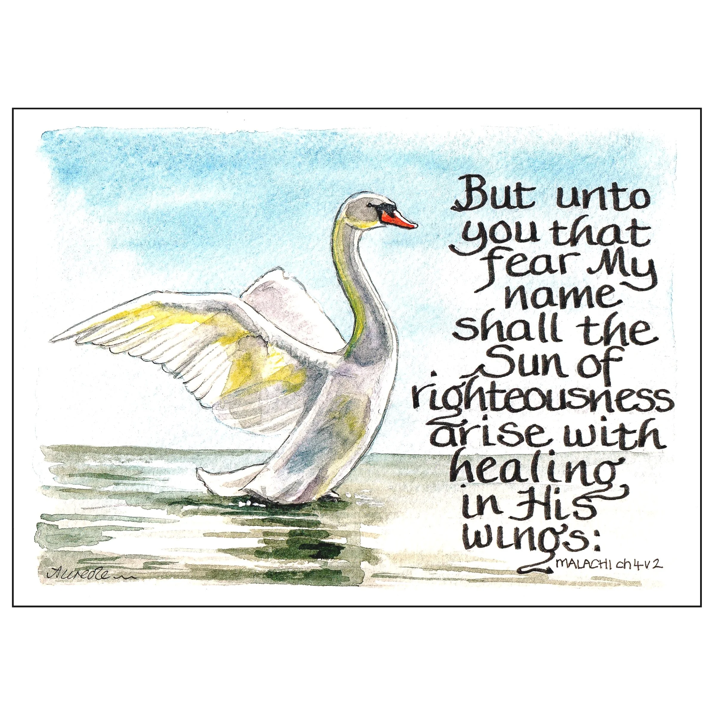 Healing in his wings