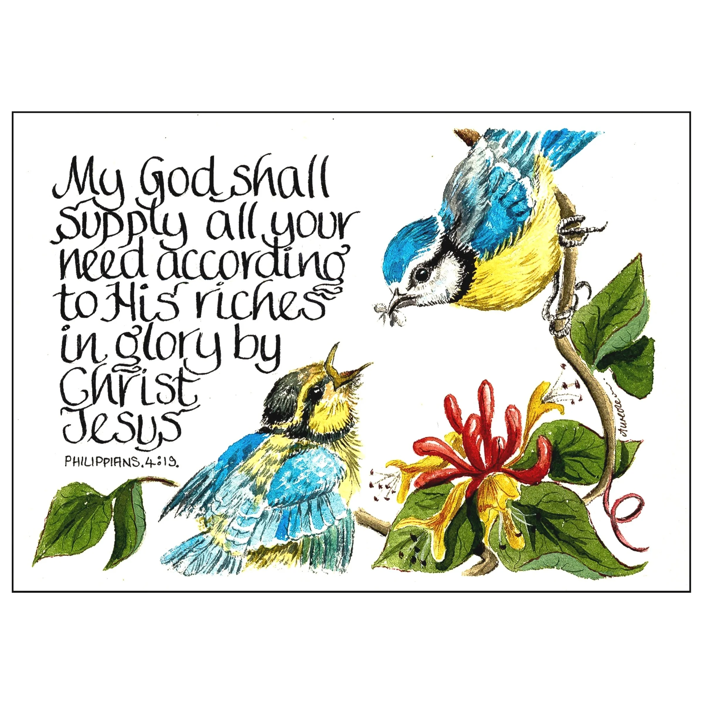 My God shall supply