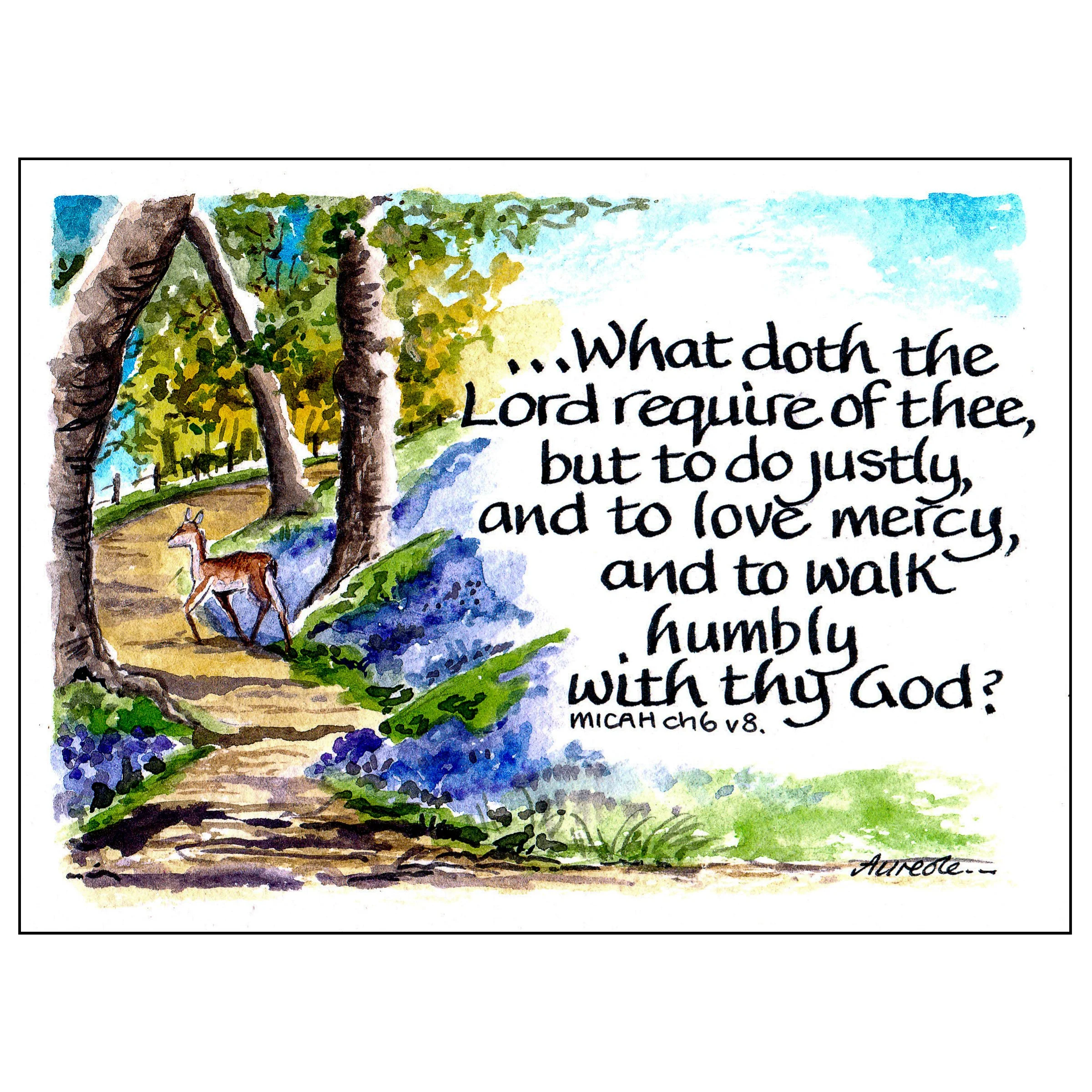 Walk humbly