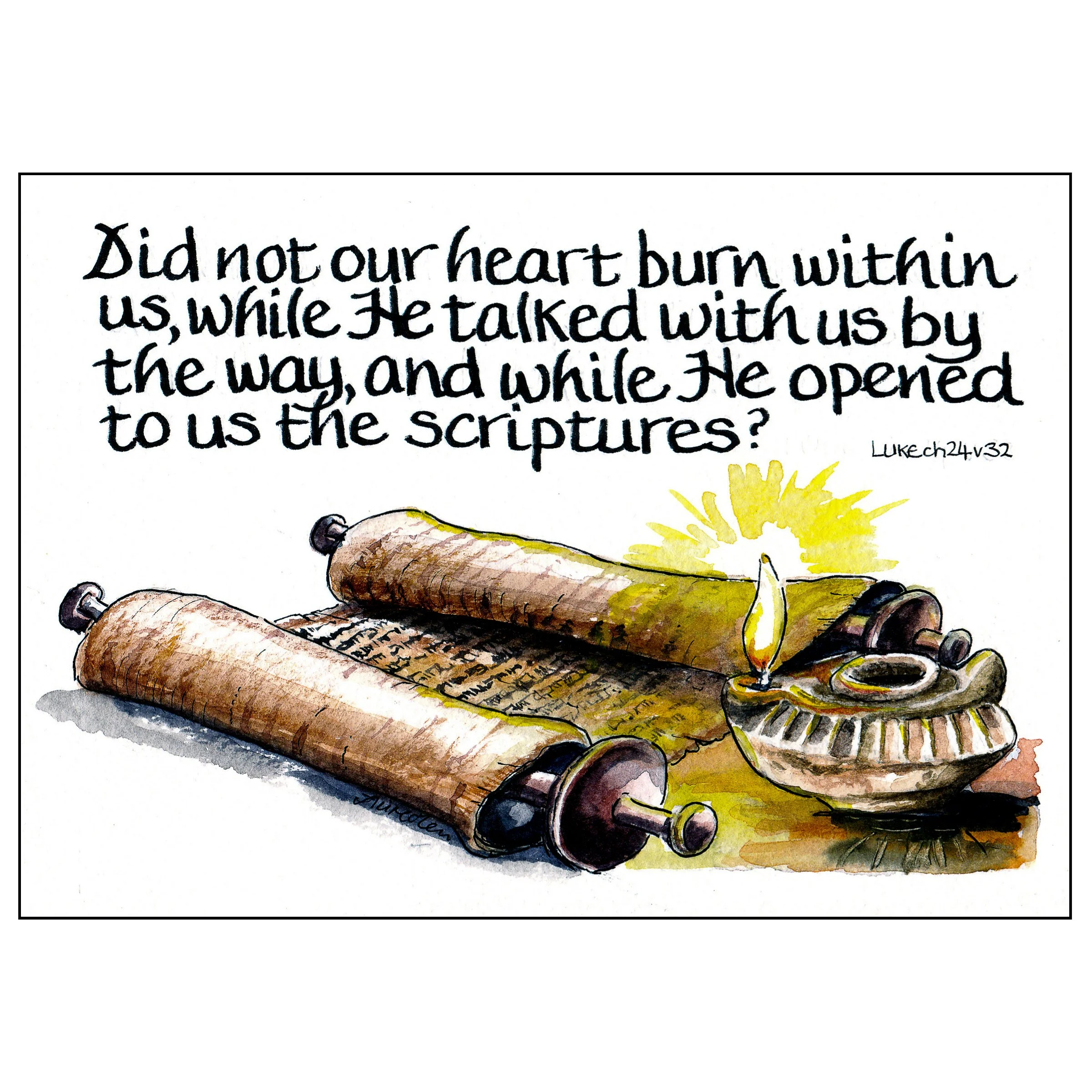 Did not our heart burn