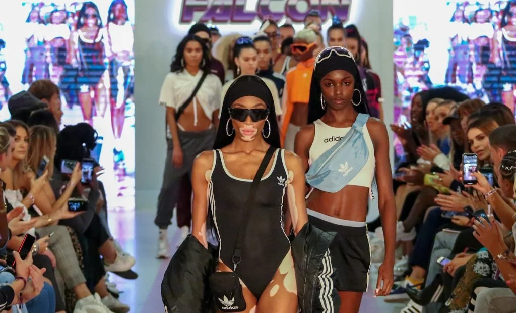 Adidas Falcon Launch at LFW with Hailey Bieber
