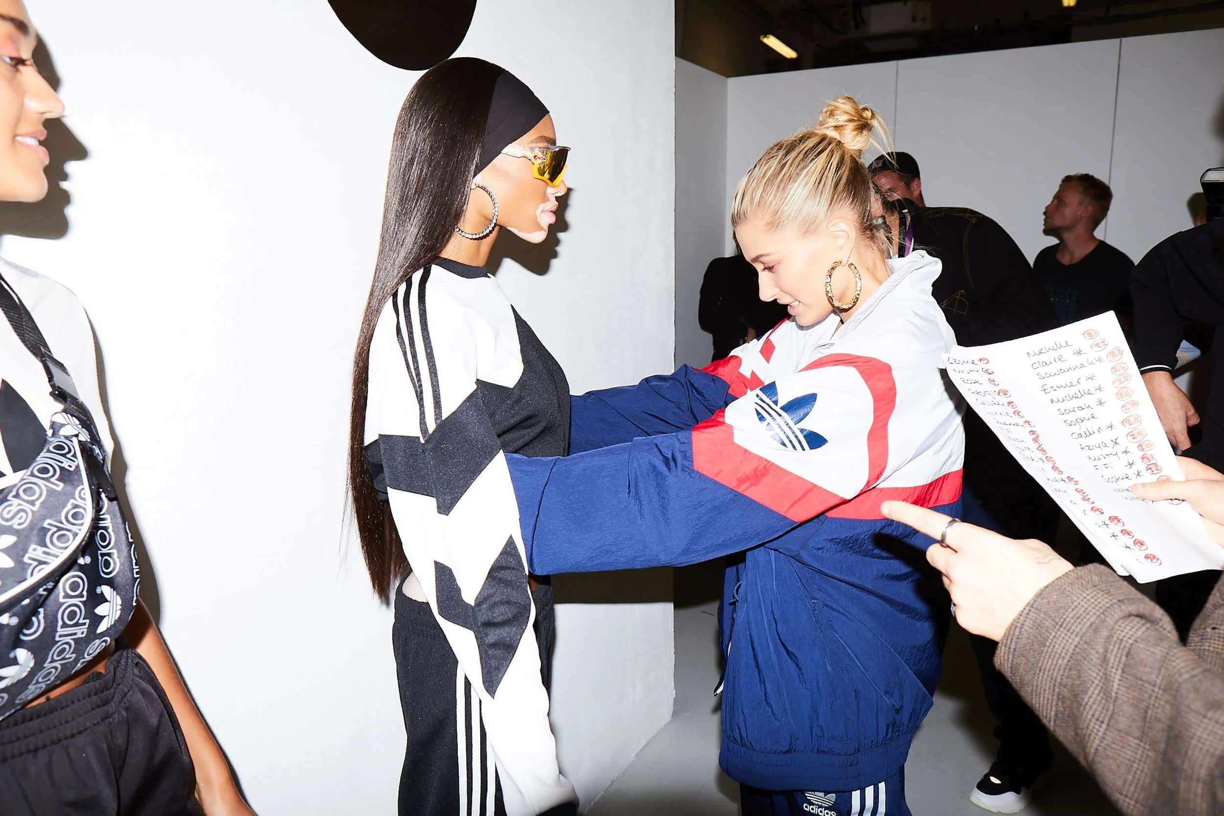 Adidas Falcon Launch at LFW with Hailey Bieber