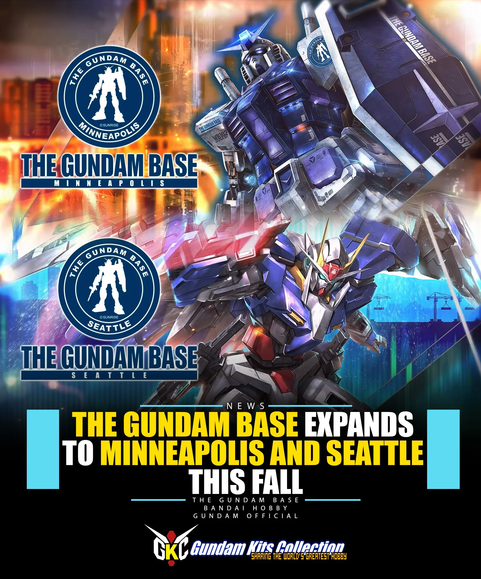 Following the successful launch of THE GUNDAM BASE Chicago in 2025, the official GunPla specialty store is continuing its expansion with new locations at Mall of America in Minneapolis, Minnesota, and Westfield Southcenter in Seattle, Washington. The