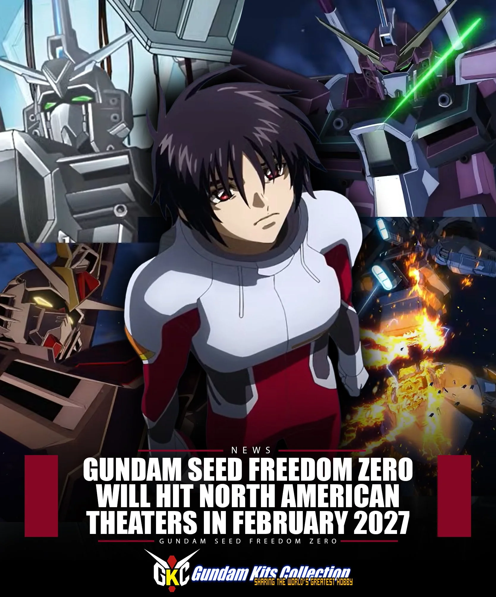 North American fans will not have to wait long to see Mobile Suit Gundam SEED Freedom ZERO in theaters. Following its January 15, 2027 release in Japan, the highly anticipated prequel will arrive in North American theaters in February 2027, just one 