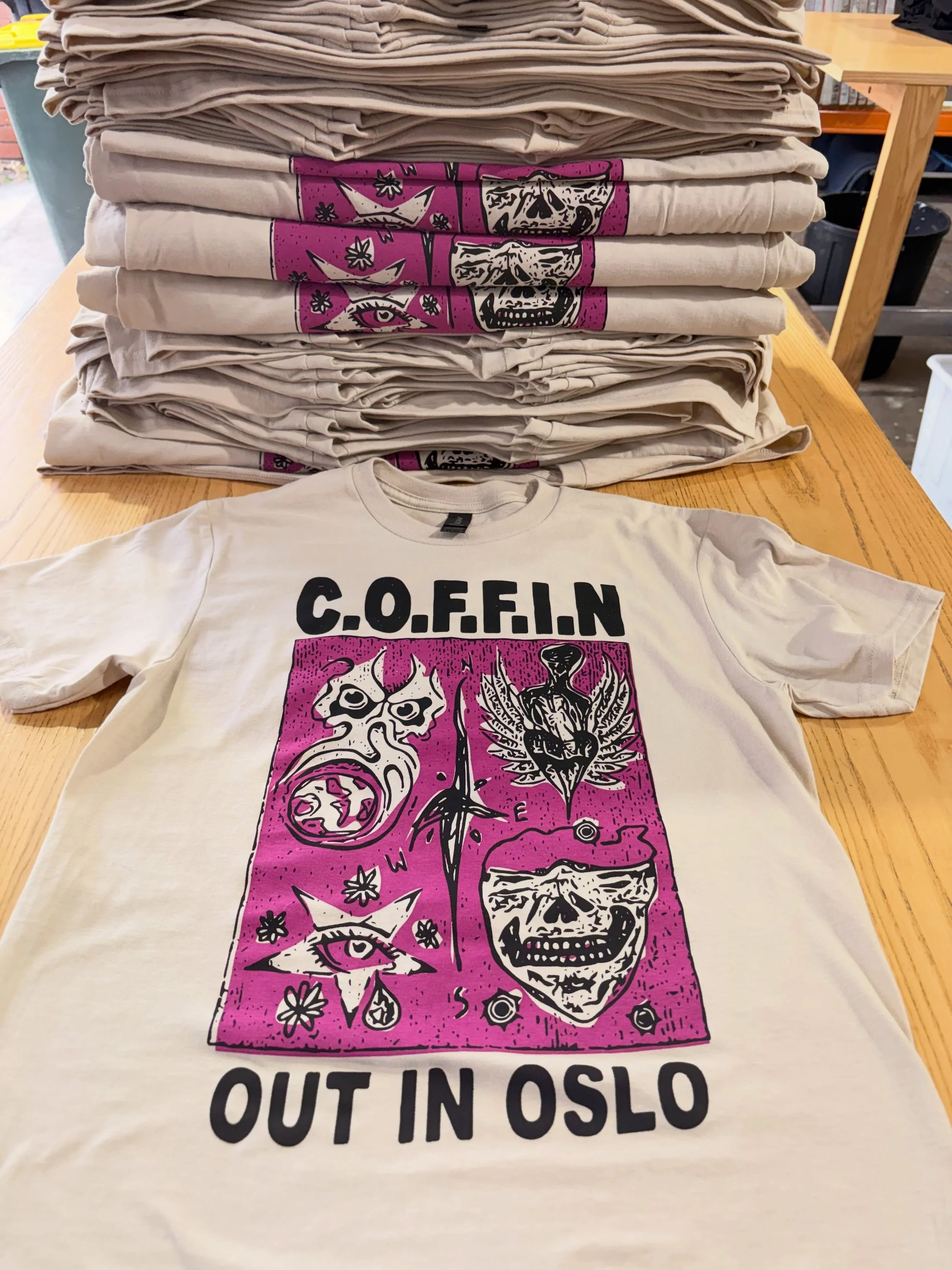 Out in Oslo tees for the mighty @coffin_aus