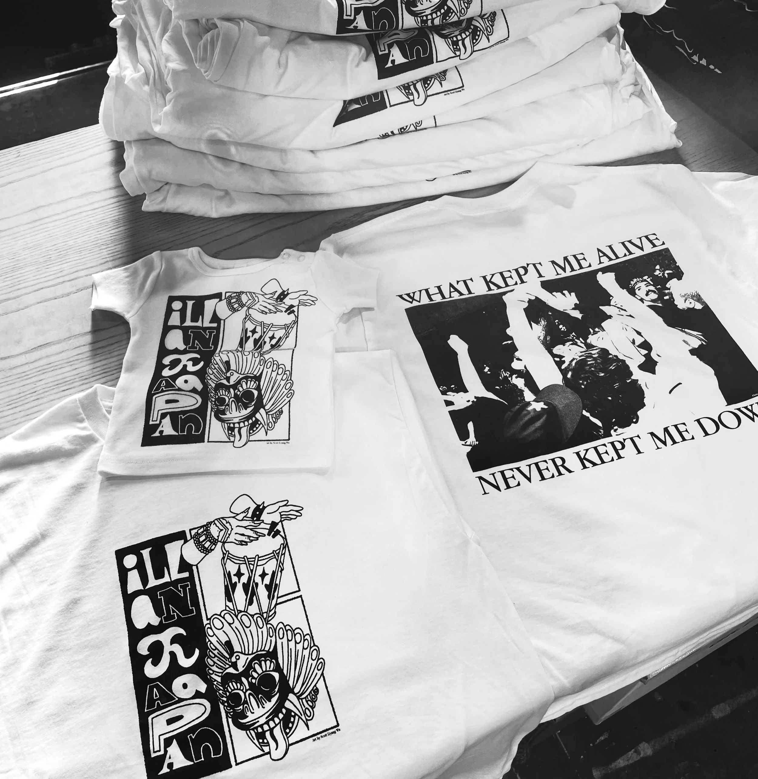 Front, back and a baby tee for @illankaapan