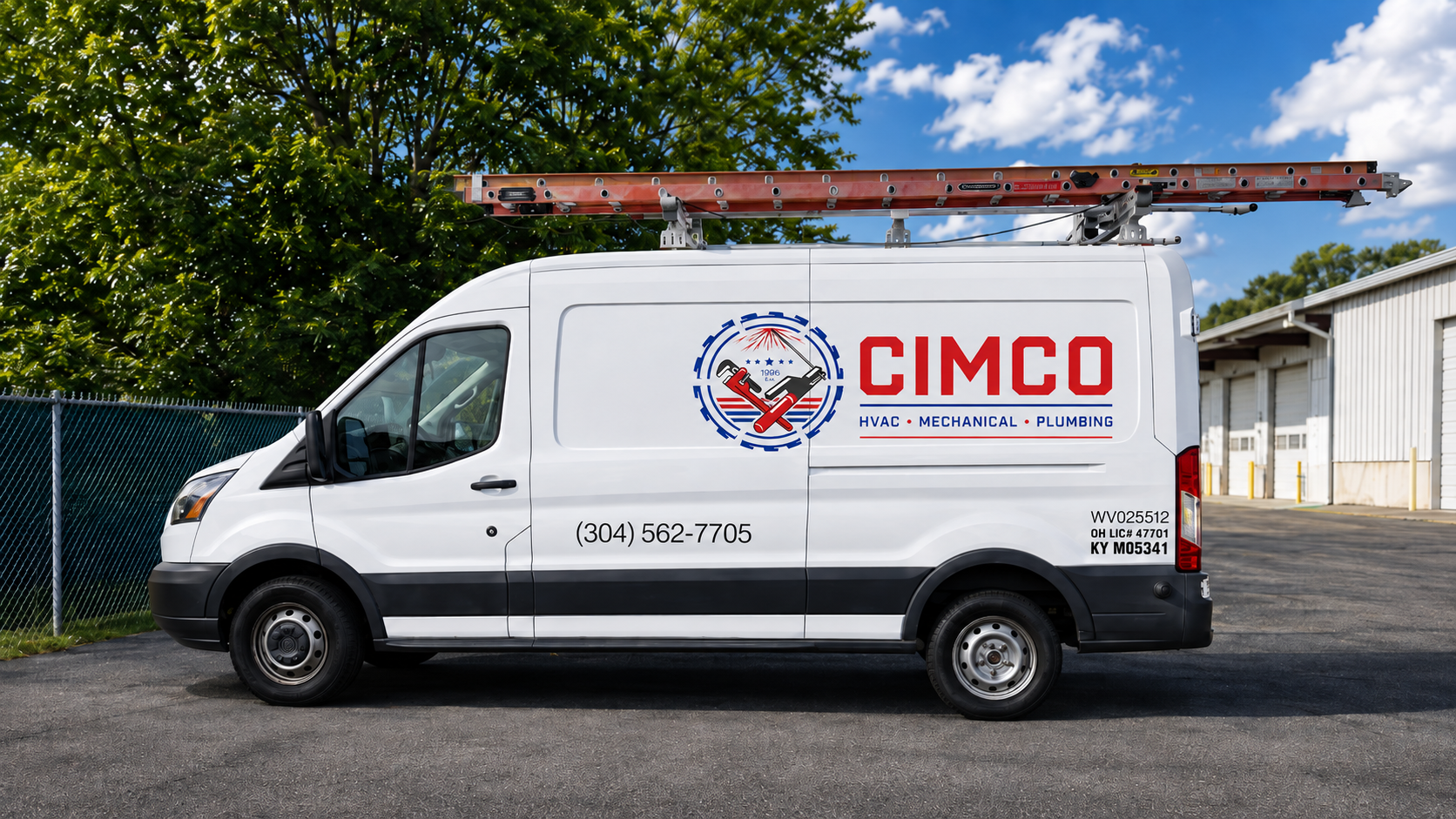 CIMCO HVAC, mechanical, and plumbing service van.