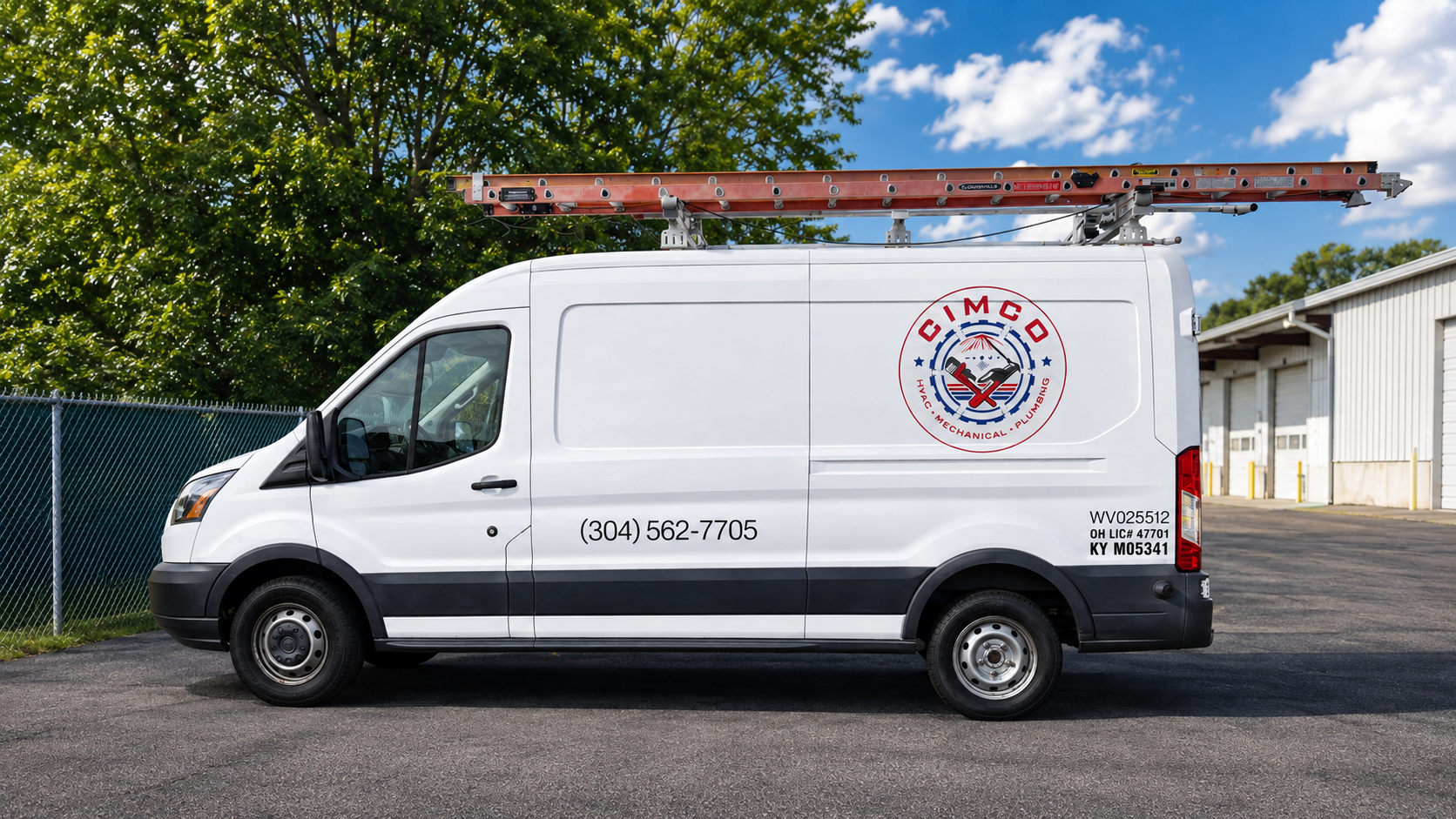 CIMCO van: CIMCO commercial HVAC and mechanical service van.