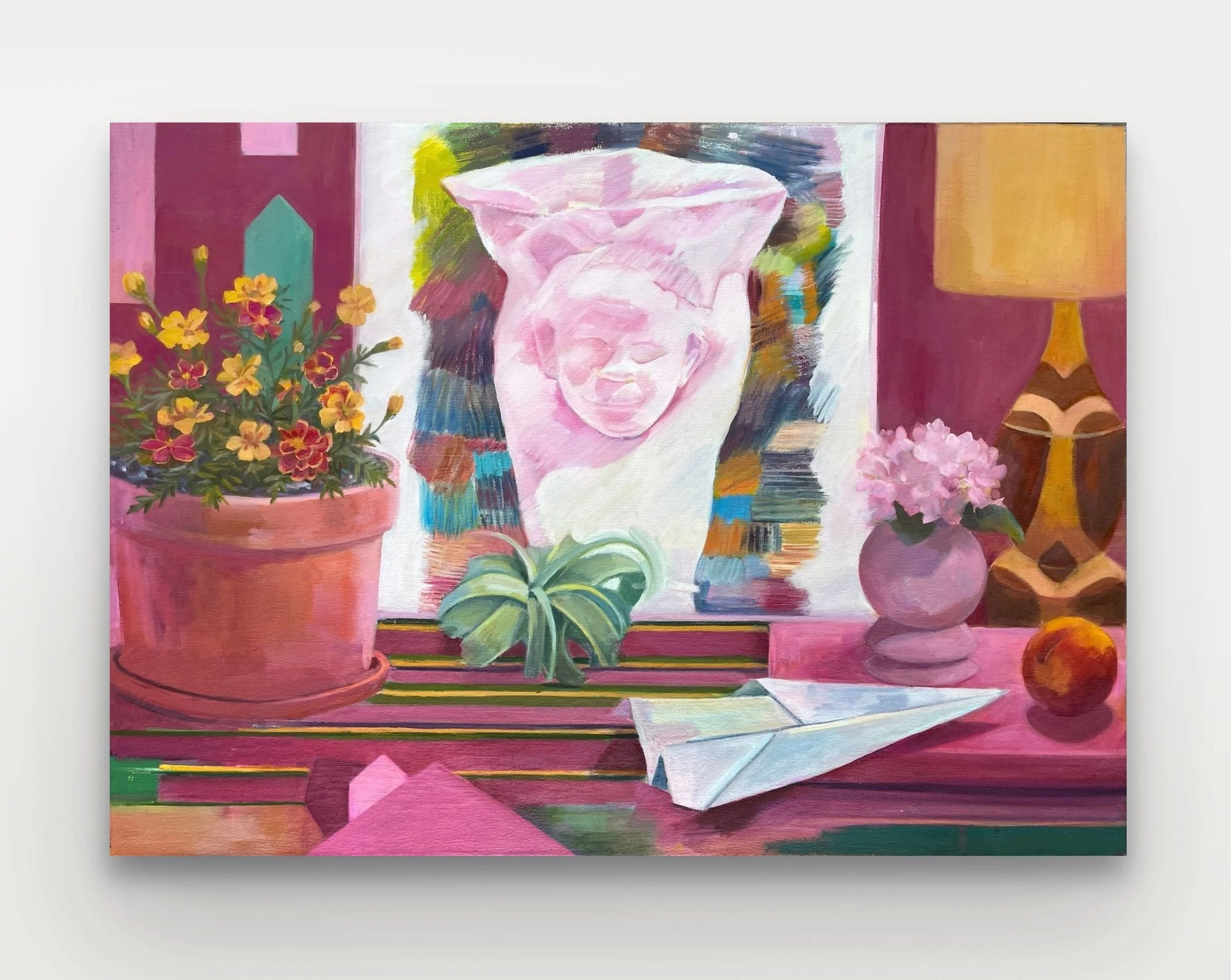 Up in the Air, oil on canvas, 26 x 36 inches, 2026