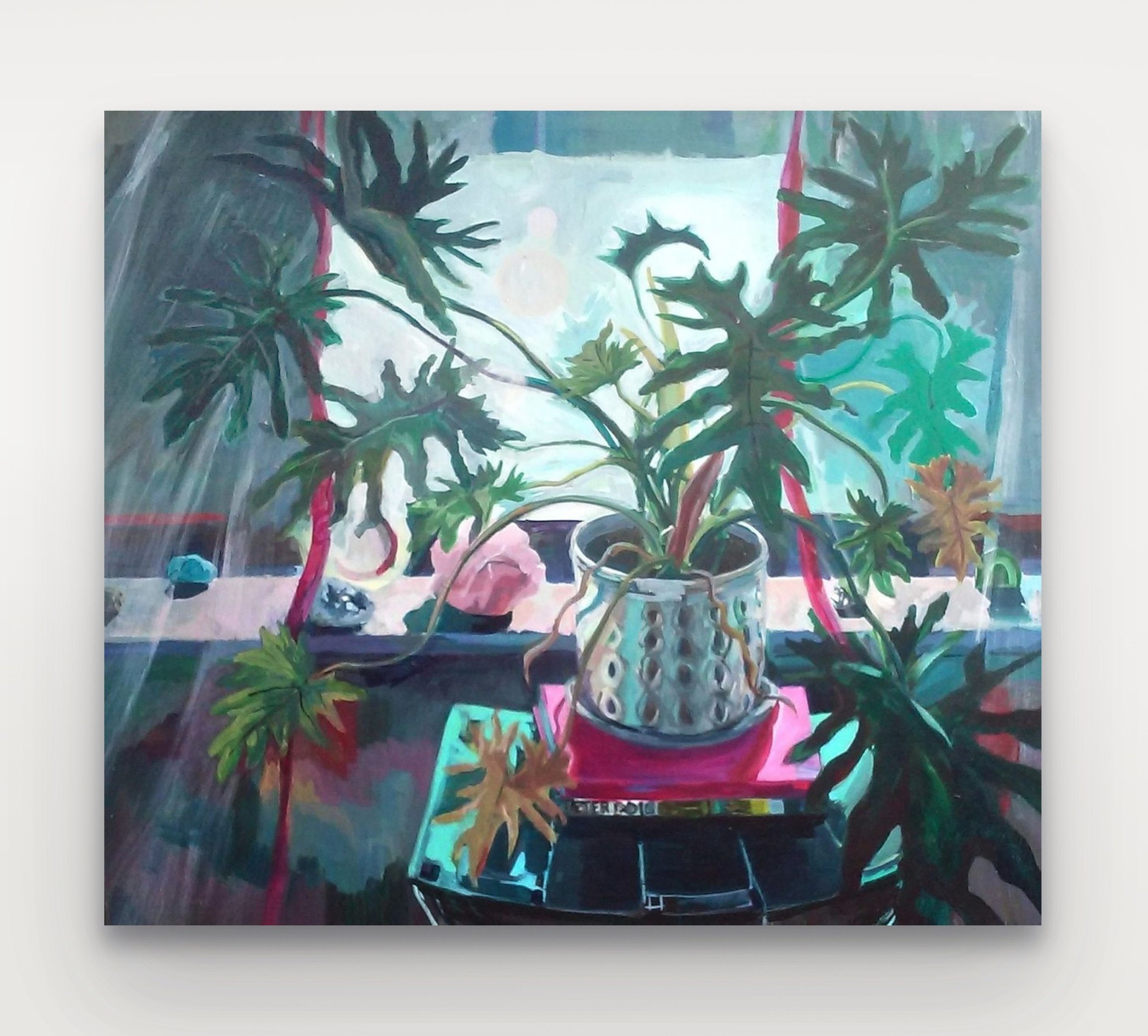 Breeze, acrylic on wood panel, 36 x 40 inches, 2015
