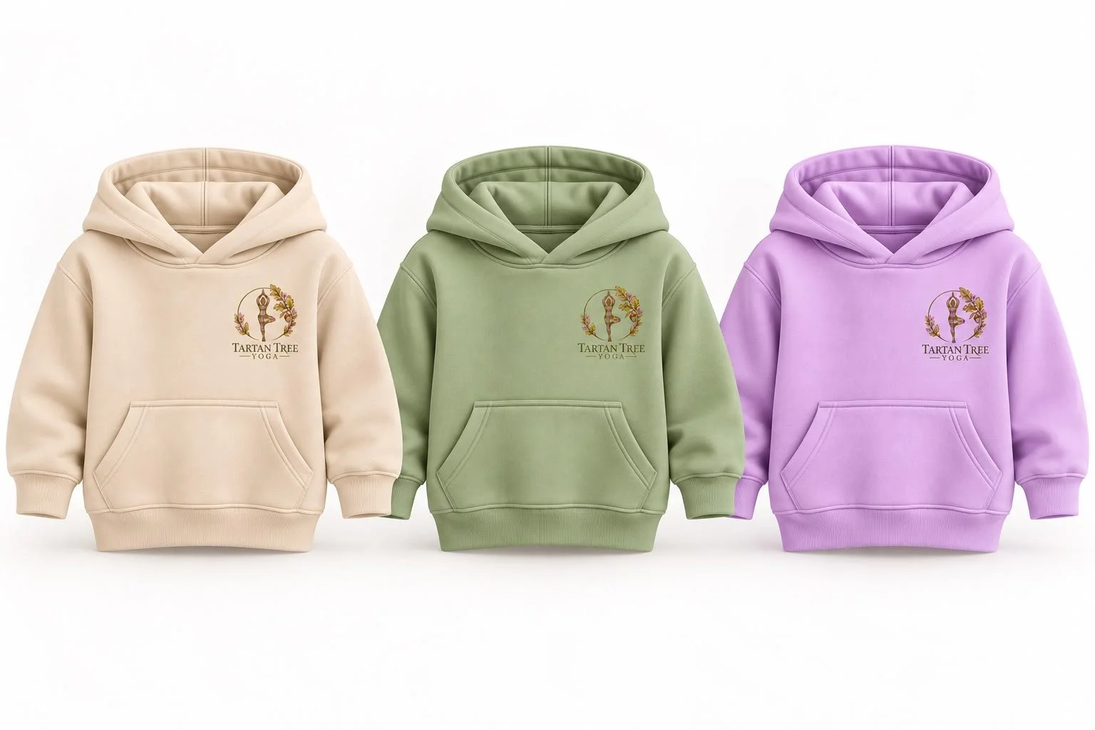 Tartan Tree Yoga - Kids Hoodie