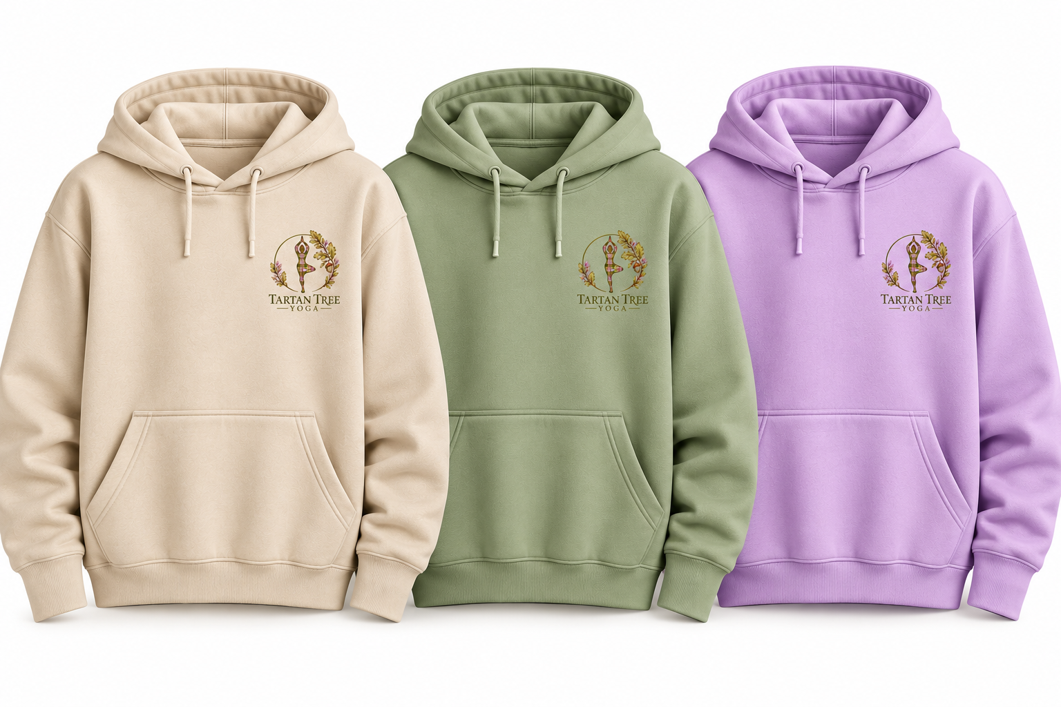 Tartan Tree Yoga - Adult Hoodie
