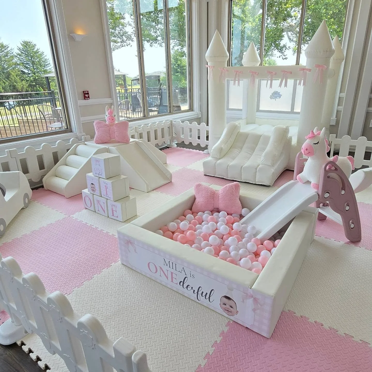 Isn't she ONEderful 🎀✨️

Happy 1st Birthday, Mila🩷

Thank you for trusting Tiny Steps Soft Play to be part of your little girl's special day🎉