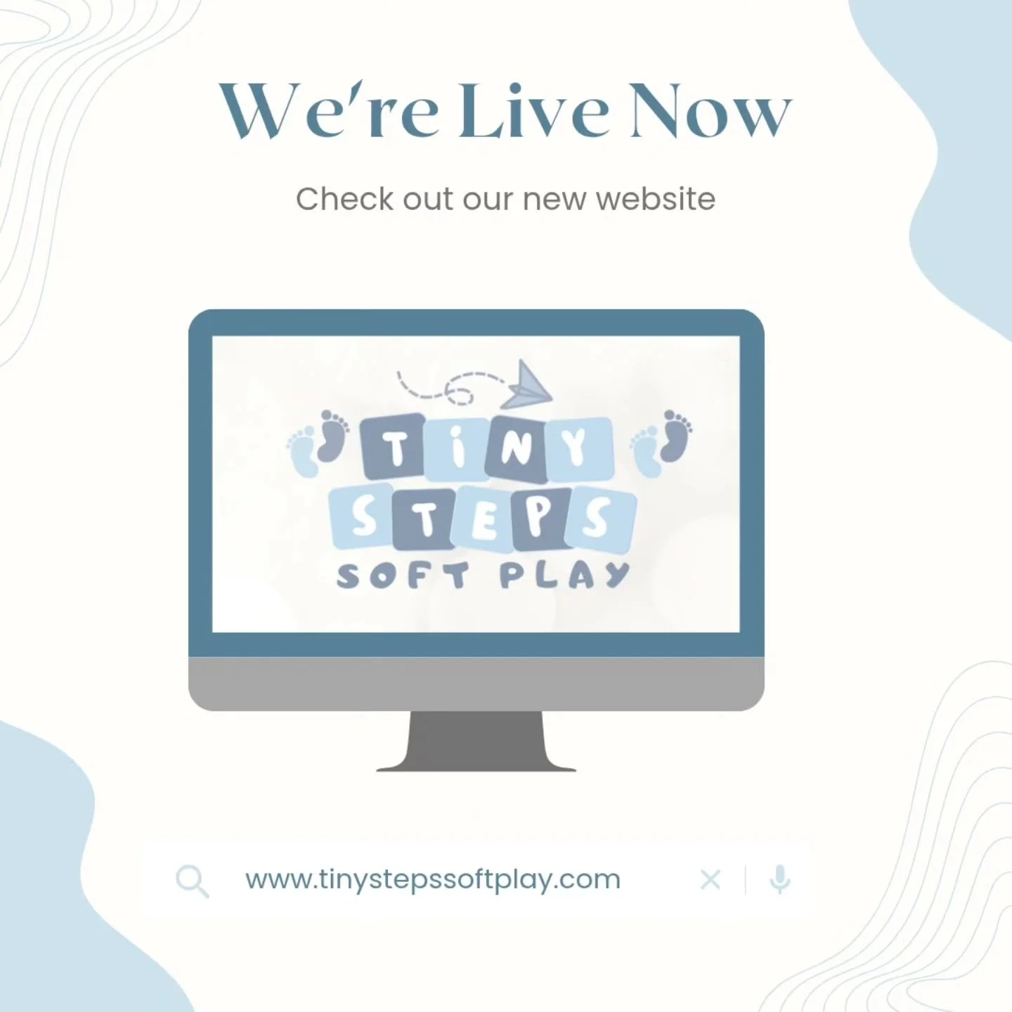 WE&rsquo;RE LIVE! ✨

A year later, Tiny Steps Soft Play finally has its own website! I finally decided it was time to finish it and spent many late nights bringing my vision to life, and I&rsquo;m so proud of how it turned out! 🥹

Go check it out an